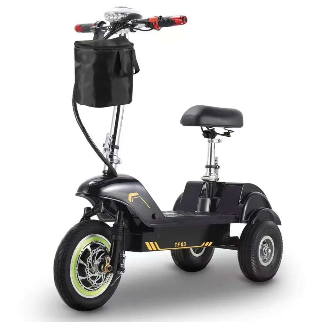 Image of TWOFISH TF03 Elektroroller für Erwachsene 12-Zoll-Reifen 48V15AH Batterie Faltbarer E-Scooter mit Sitz