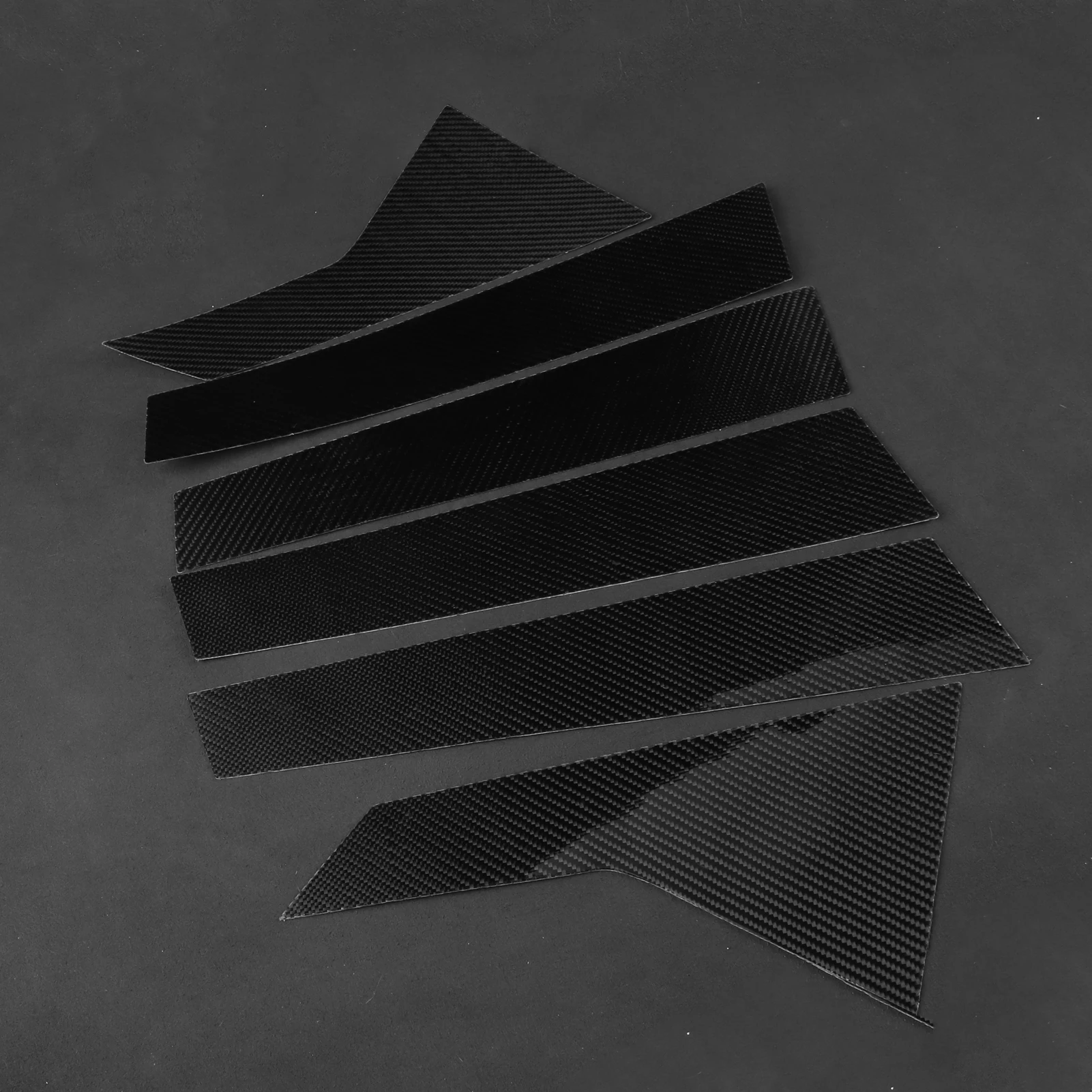 For Hyundai Sonata DN8 10th 2020-2023 Real Carbon Fiber Stickers Door B-pillar Panel strip Car Accessories Interior decorative