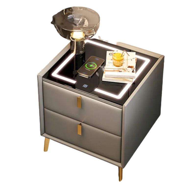 Drawers Cheap Bedside Table Unique Narrow Low Smart Modern Nightstand Small Storage Mesa De Cabeceira Bedrooms Furniture