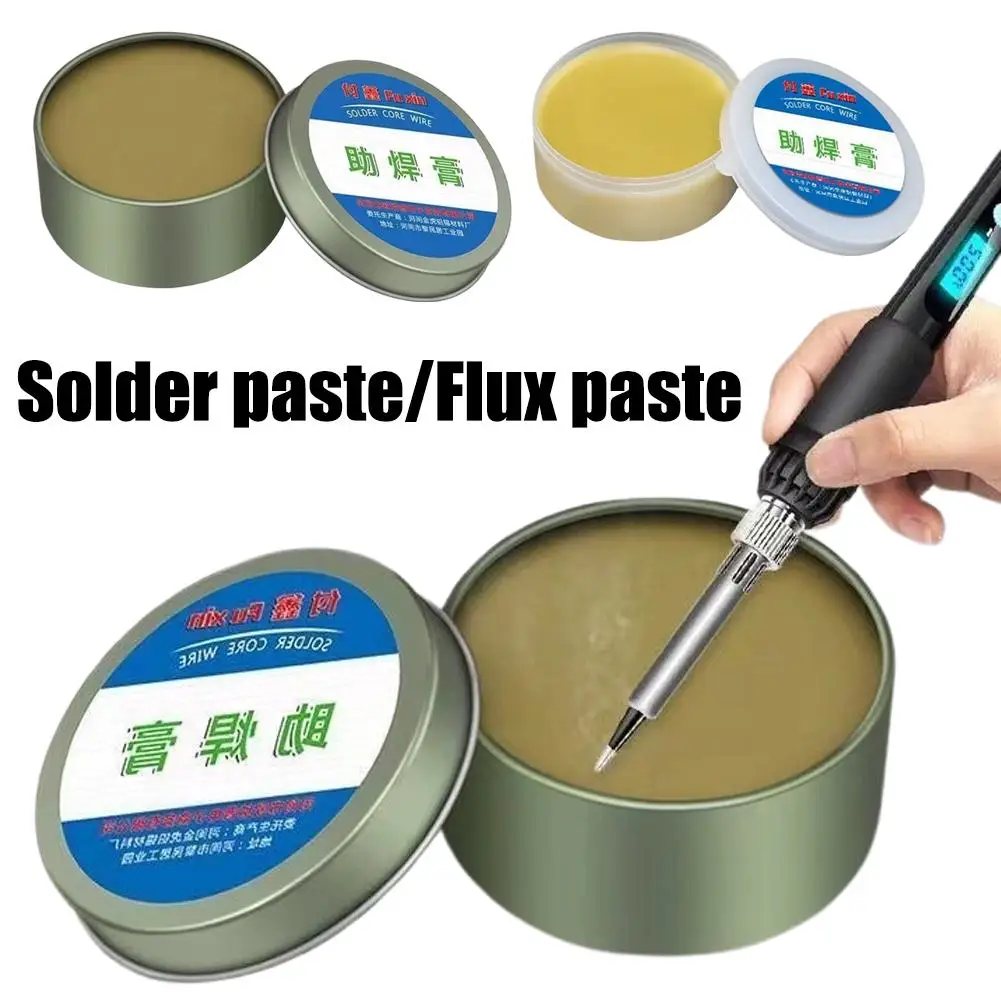 Soldering Rosin Flux Paste No Clean Solid Rosin Soldering Paste Low Odor Non Conductive Welding Flux for Electronics Circuit