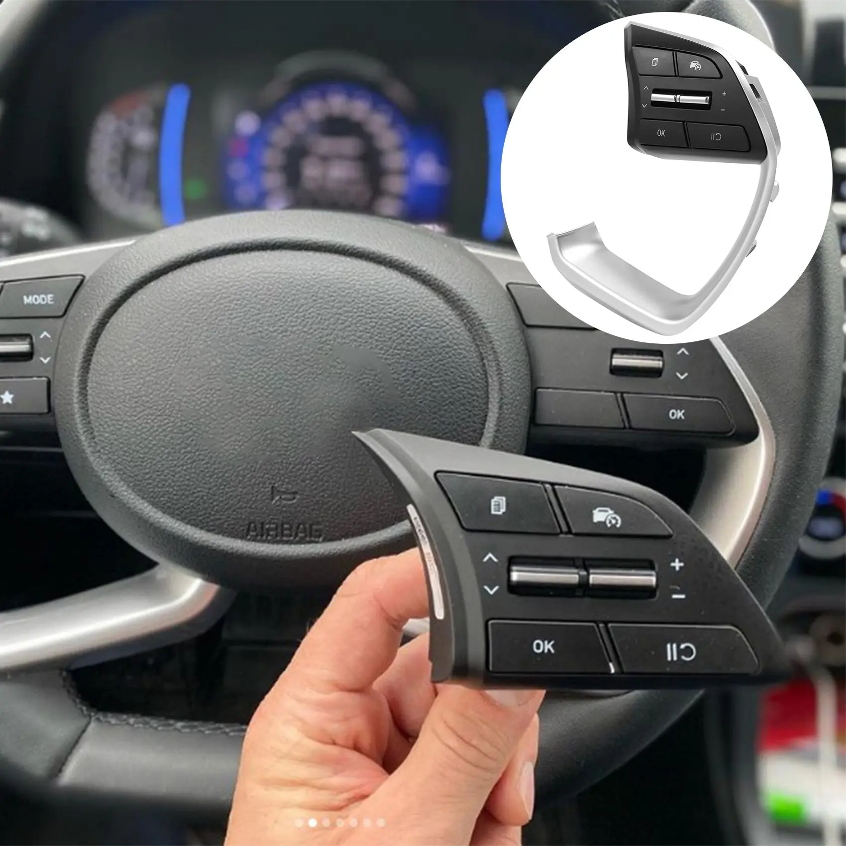 A13F-For Cruise Creta 2021 Multi-Function Steering Wheel Button Switch Cruise Control Switch 96720-BV110