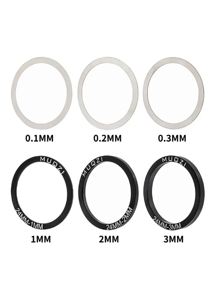 AliExpress MUQZI 6pcs Bicycle Spare Parts Bottom Bracket Washers Crankset Washer 24/29/30mm For BB86/91/92/PF30/BB30 Aluminum Alloy Spacer