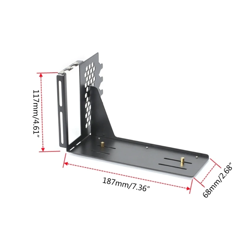 Soporte metal vertical SXJ B para tarjetas gráficas GPU Soporte montaje en rack