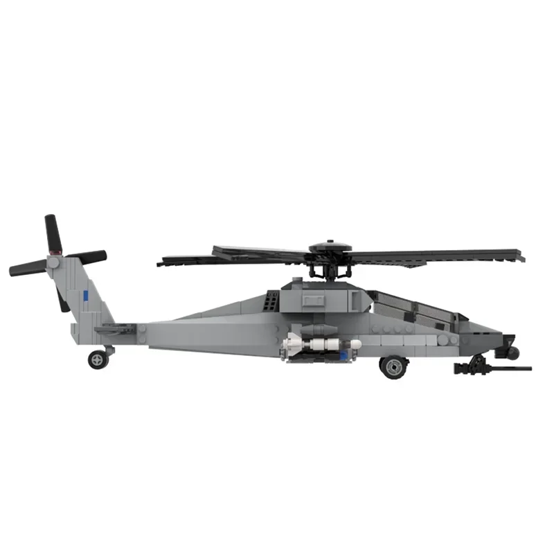 Military Series Model Moc Building Blocks Modular AH-65 Fighter Model Technology Modular Gifts Construstion DIY Assembly Toys