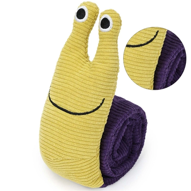 Dog Sniffing Snail Toy for Pet Plush Toy Squeaky Snuffle Toy Soft Teething Toy Dog Entertainment Toy Dog Foraging Dropshipping