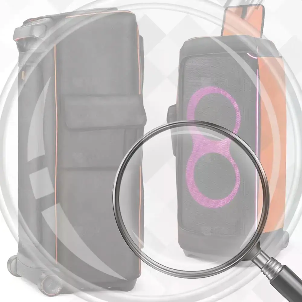 

Speaker Cover Nylon Fabric Speaker Case Slip Sleeve with Side Storage Pocket Multifunction Bag for JBL Partybox Speaker