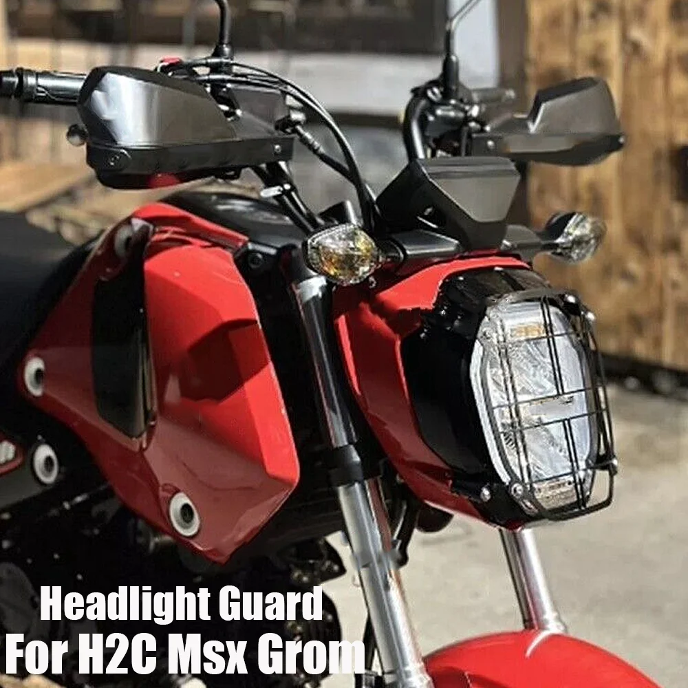 

For HONDA H2C Msx Grom Motorcycle Headlight Guard Protector Lens Cover H2C MSX GROM Accessories2020-2022