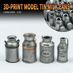 1/35 3D Print Model Tin Milk Cans Military Scale Model Tank Chariot Scene making Tool Assemby Model DIY Accessories