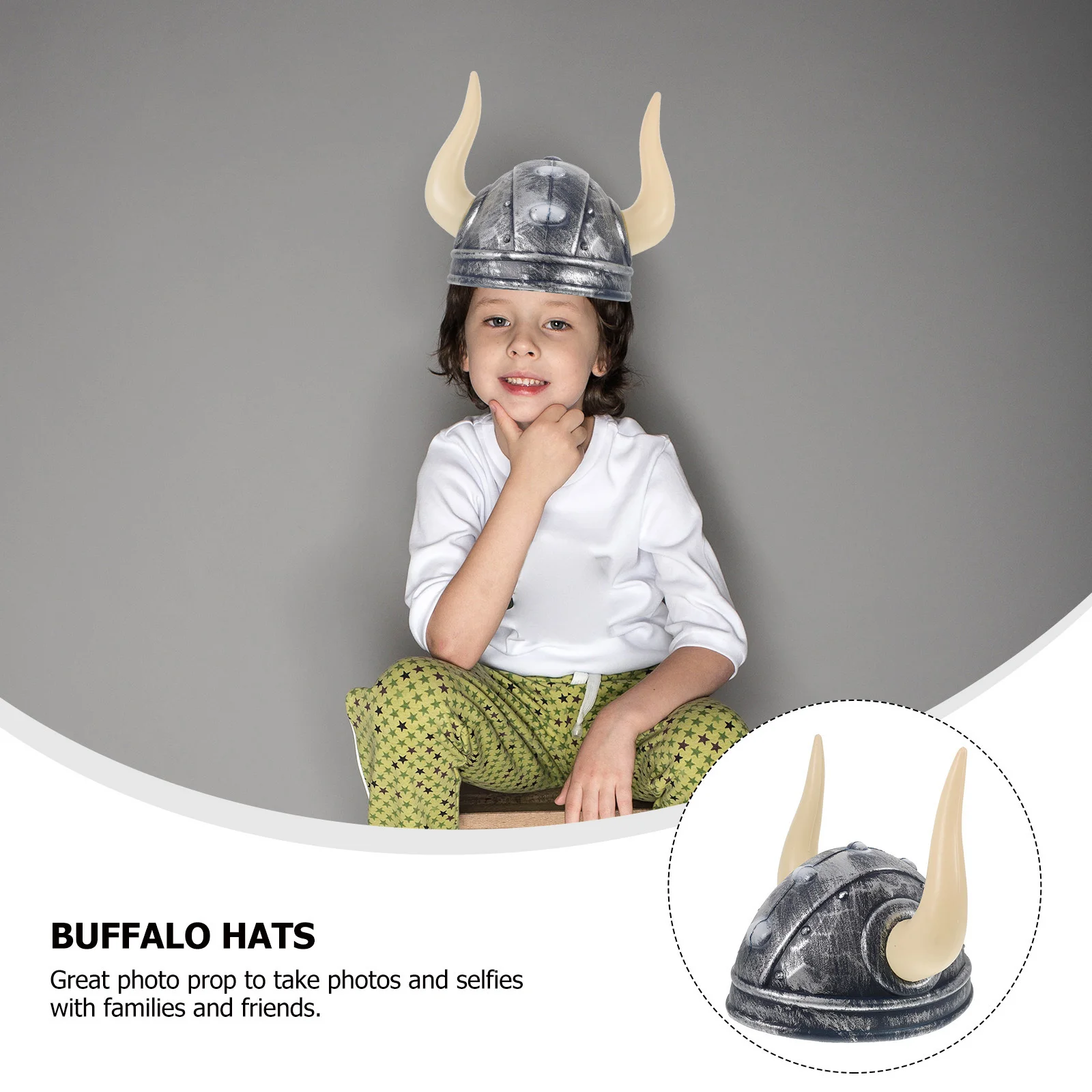 Chapeau en corne Viking cornes de bœuf de buffle léger et confortable fête Cosplay décoration d'halloween chapeaux de buffle chapeaux en corne