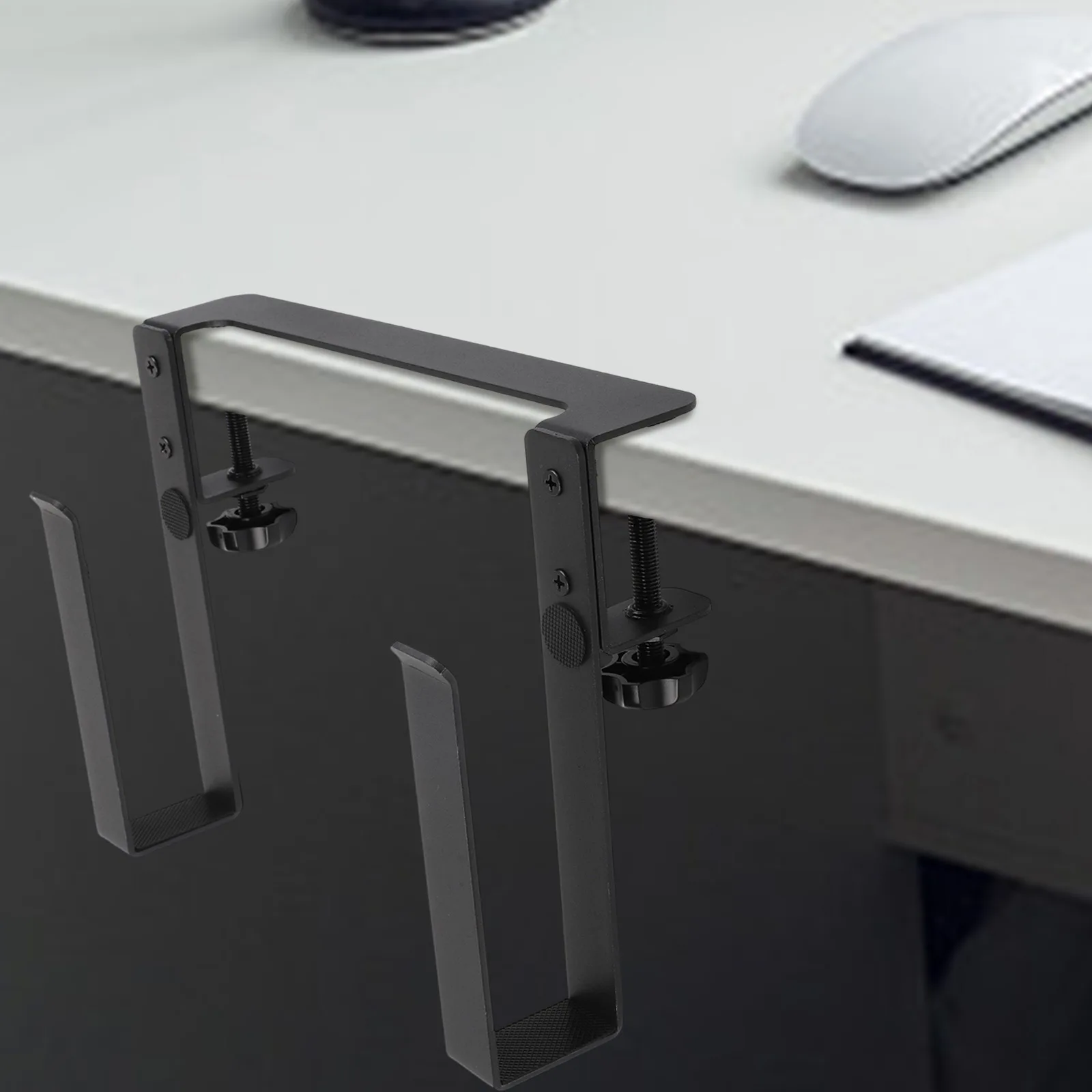 

Laptop and tablet storage rack with cooling airflow punch clamp bracket suitable for classrooms bedrooms and hotel desks