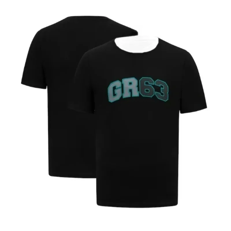 

2025 Hot Selling George Russell 63 Fashionable Neutral Breathable Fast Drying Sweat Absorbing Sports Multifunctional T-shirt