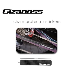 GIZABOSS Carbon Fiber Pattern Bike Chain Protector Waterproof Stickers for Bike Bicycle Accessories MTB Picture Protector