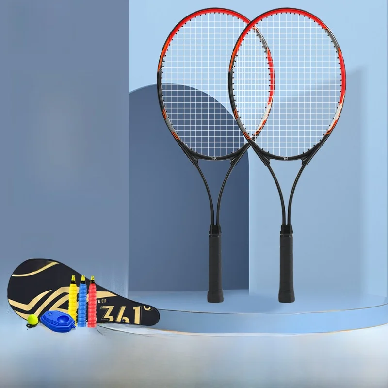 361°-aluminum-alloy-tennis-racket-for-men-and-women-beginner-trainer-with-line-rebound-single-player-match-tennis-racket