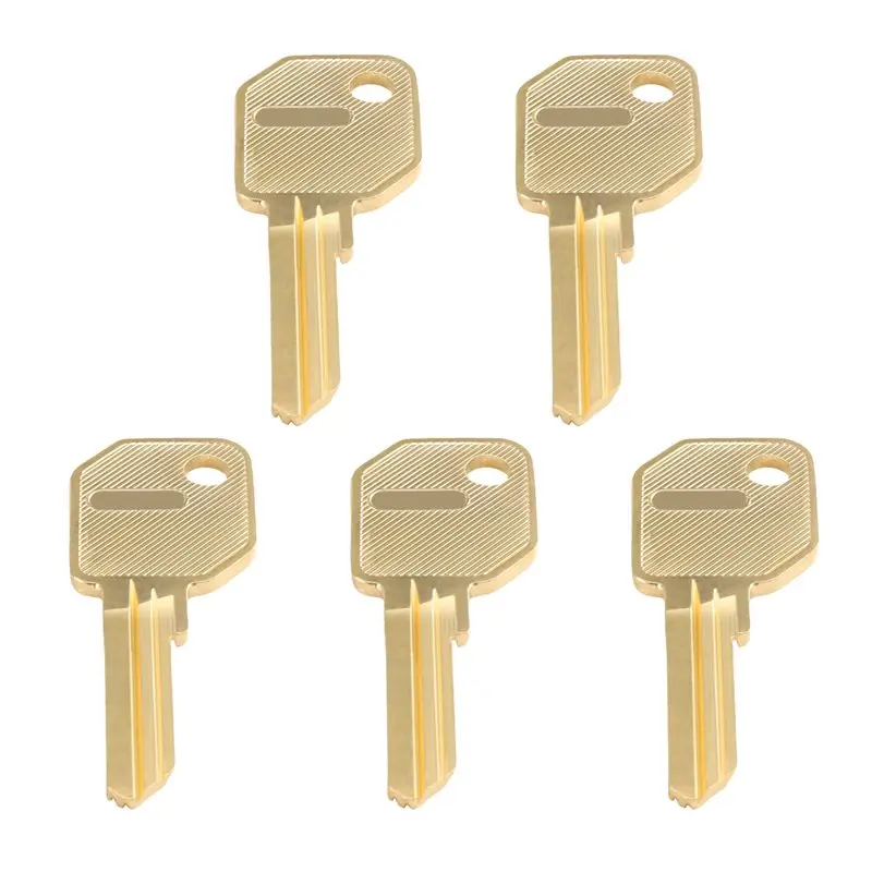 WCS-5-Piece Set Of Customised Universal Key Blanks, Uncut, For EVVA EPS Lock Cylinder Residential Key Blanks