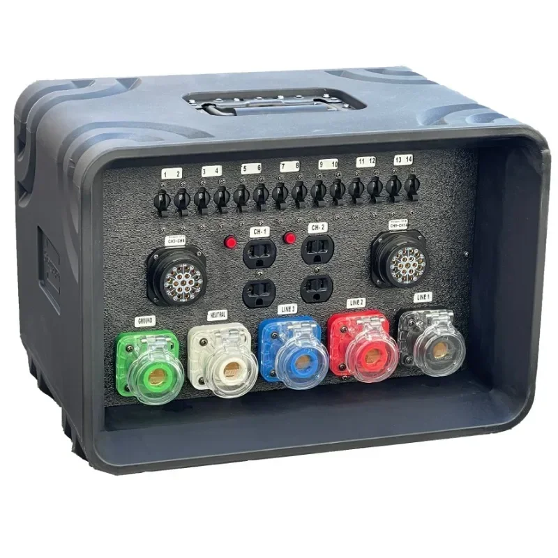 400A Camlock Electrical Equipment American Socket To Socapex 19 Pin Power Supply Release Box Stage Disco