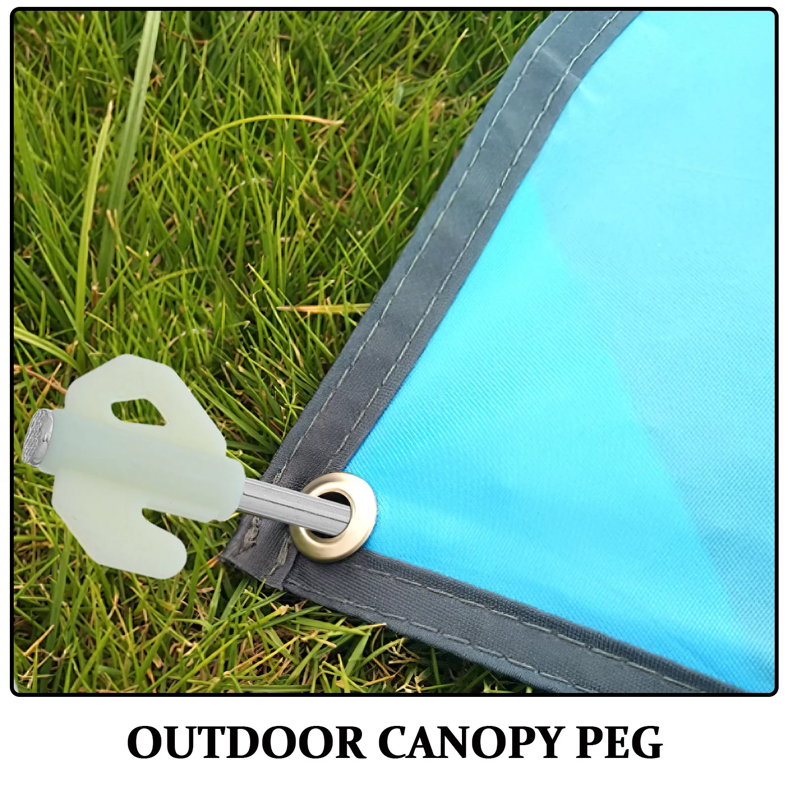 20Pcs Outdoor Camping Pegs Heavy Duty Metal Tent Stakes Tapered Thickened Tip for Canopy Tarps Guy Ropes Backpacking Hiking Wind