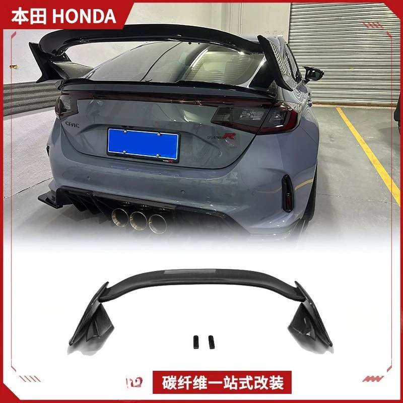 

Suitable For Honda Civic FL5 Type R Carbon Fiber Modified FK8 Rear Wing, Spoiler Fixed Wind Replacement