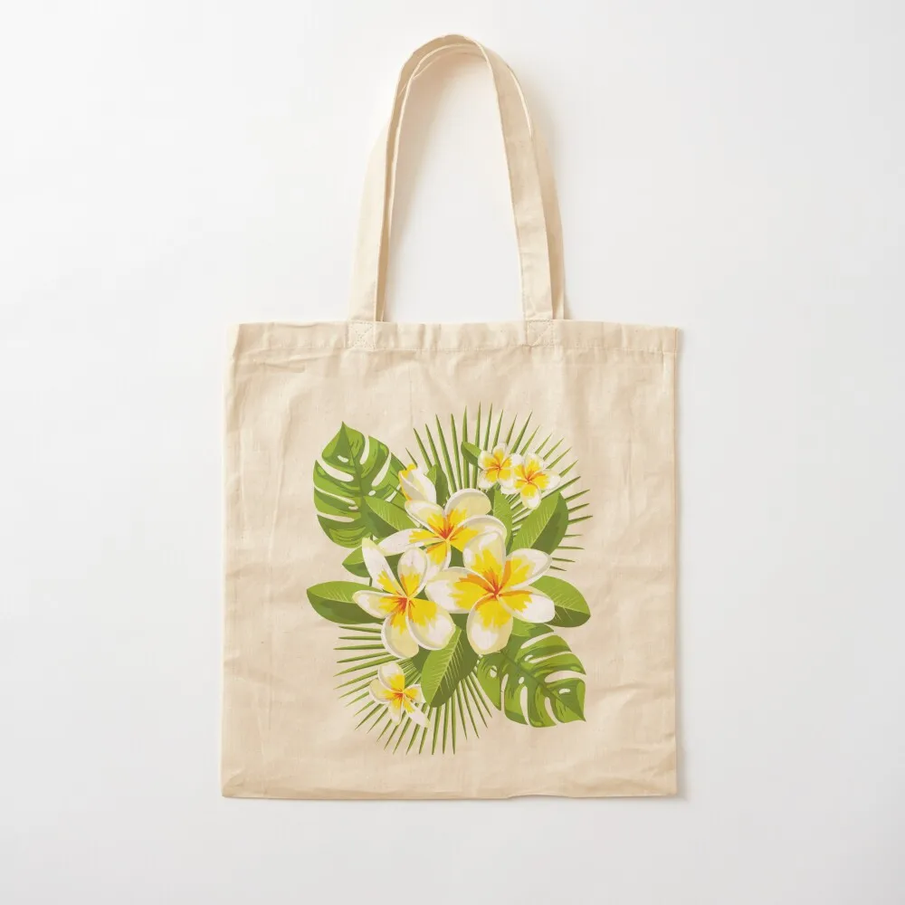 

Tropical Bouquet. Plumeria Tote Bag women bag Cloth bags tote bag university Canvas Tote