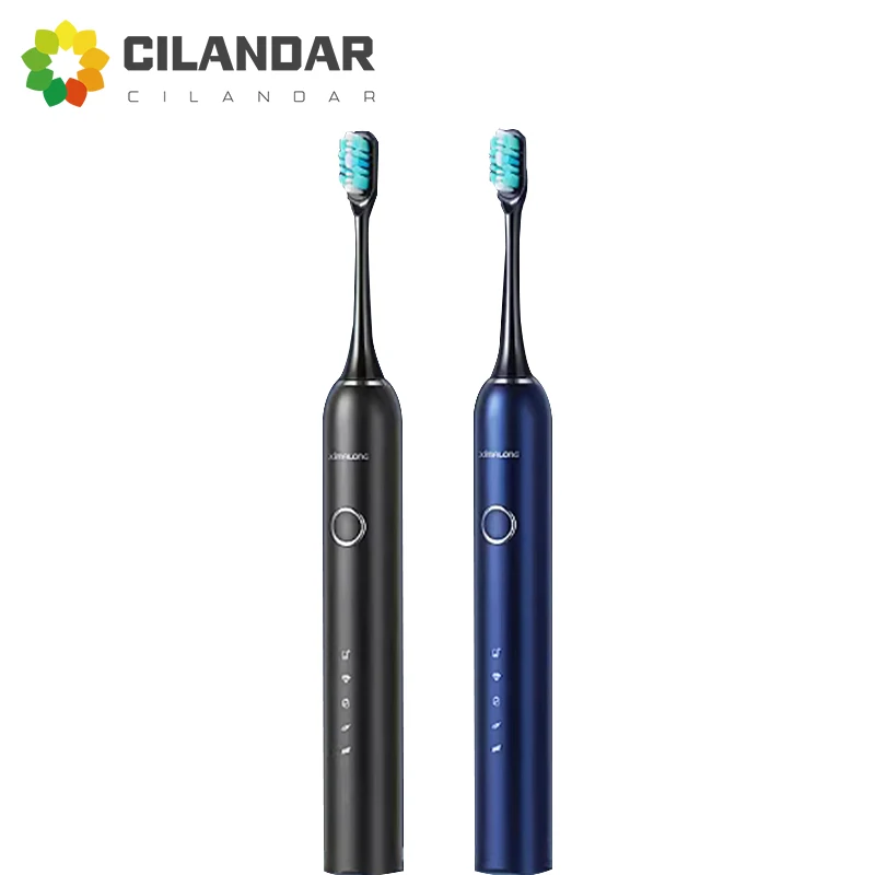 Cilandar T7 Sonic Electric Toothbrush Men's Rechargeable Full Body IPX7 Waterproof Couple Set Business Style