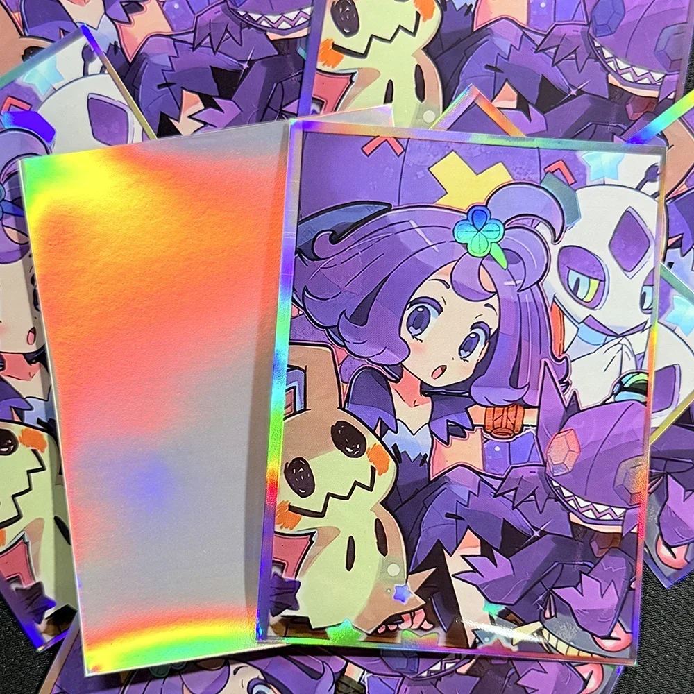 60PCS Acerola Card Sleeves Trading Card Protector Cartoon Animation Card Protector Shield Outer Cover Magic MTG/PTCG 67x92mm