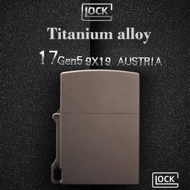 

WARARMOR Titanium Alloy Kerosine Lighter Side Hook Reinforced Thickened Old Grinding Wheel Smoke Lighting Tool Simple Men's Gift