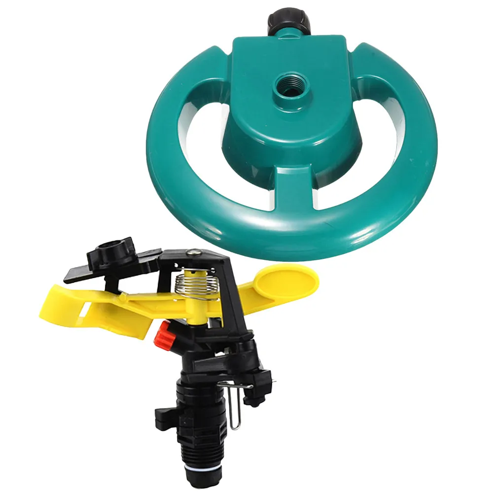 Rotary Sprinkler 360 Degree Rotating Lawn Yard Garden Automatic Irrigation Tool Durable Sprinkler System Grass