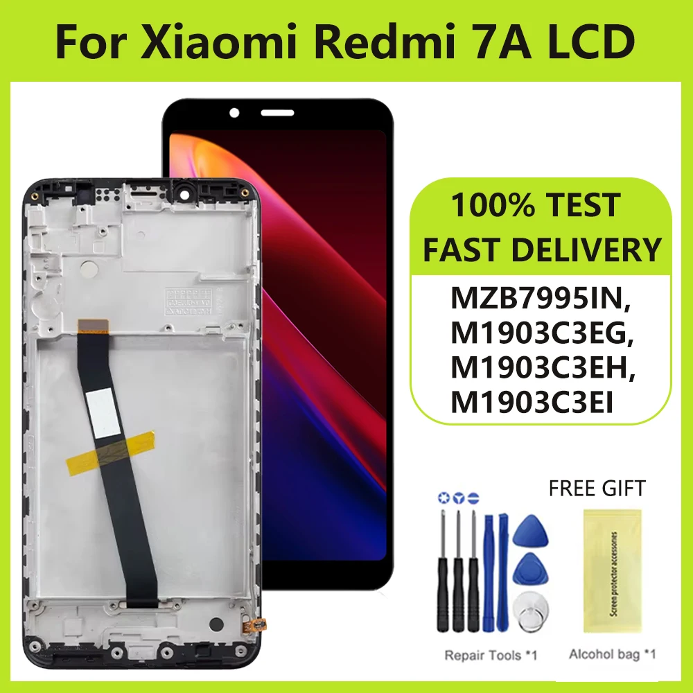 5.45 "LCD für Xiaomi Redmi 7a mzb7995in m1903c3eg Display mit Touchscreen Glas Bildschirm Digitalis ierer Baugruppe Ersatz