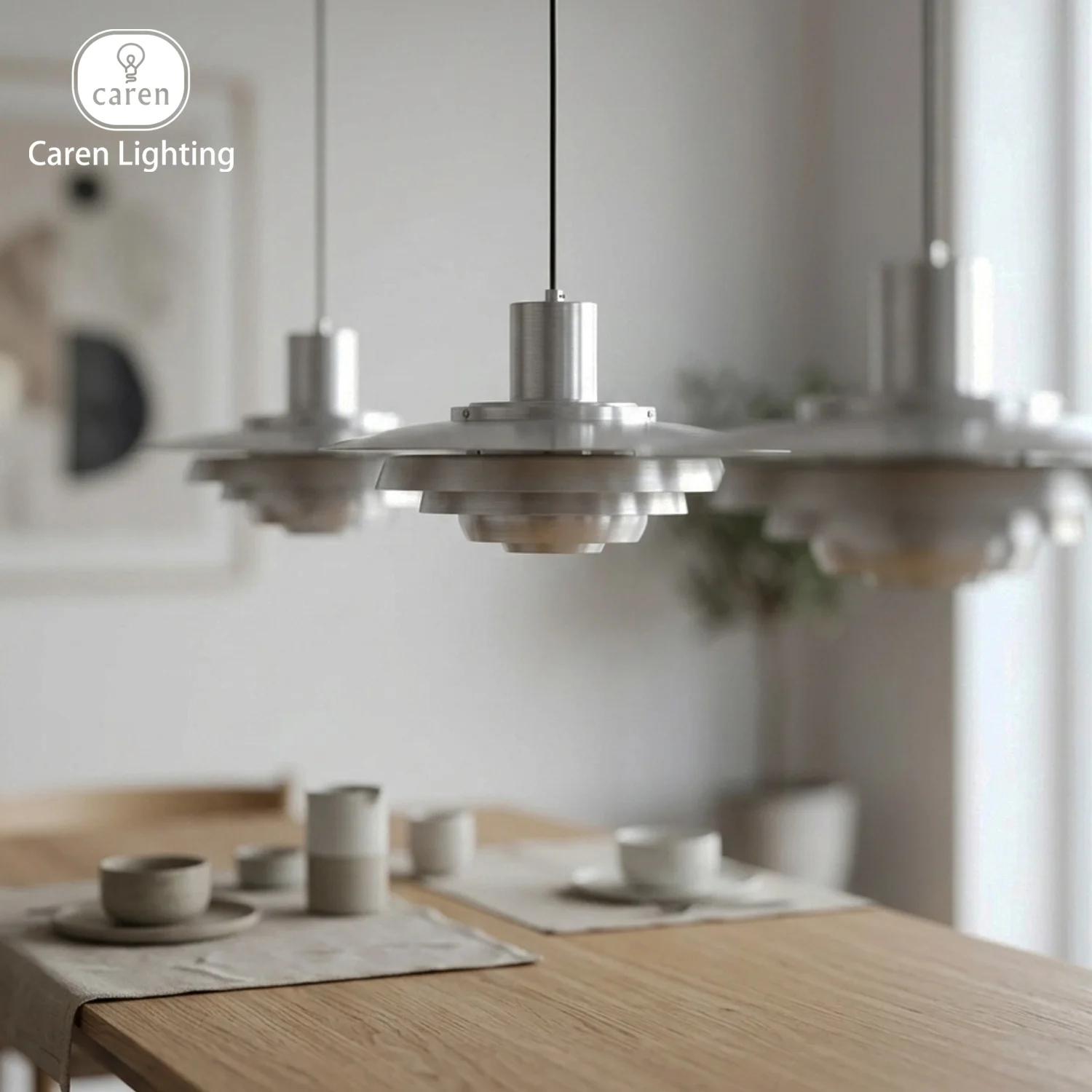 Retro Modern Danish Mid-Century simplicity function timeless beauty brushed metal minimalism Anti-Glare pendant light Bauhaus