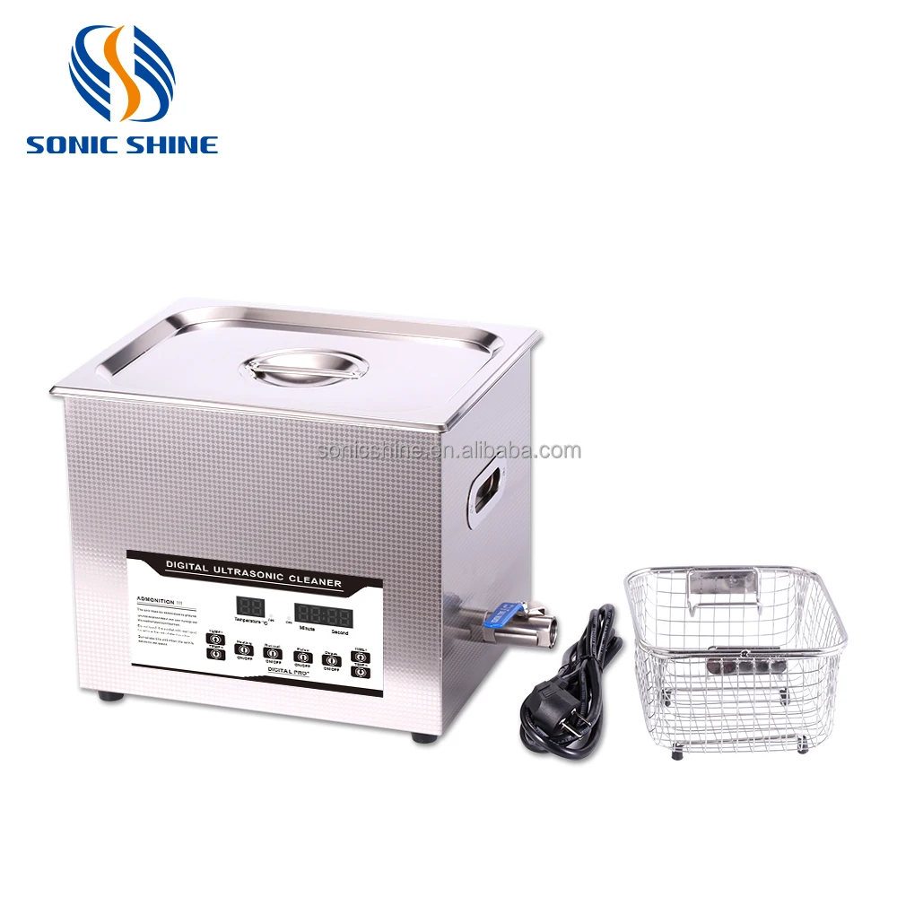 SN-40D 10L 40KHz Digital Tabletop Cleaner Timer Heater Burn-Off/Thermal Electric New Chemical 20-80 1