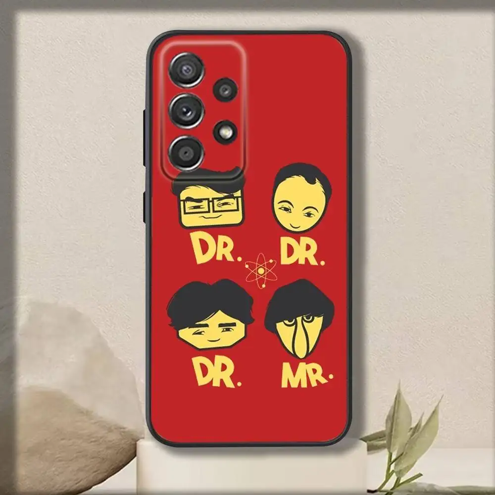 حافظة هاتف B-Bigs Bang T-Theorys لهاتف سامسونج S 25,24,23,22,30,21,10,9,Ultra,Plus,Lite,FE,4,5G حافظة سوداء ناعمة #4