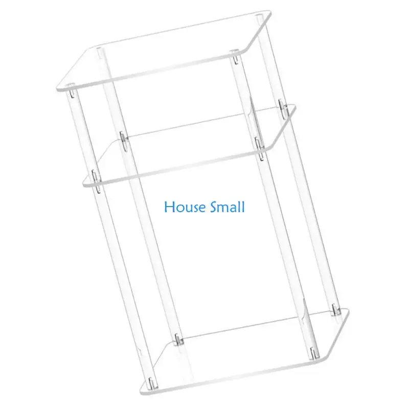 

Durable Multipurpose Storage Organizers Simple Yet Stylish Acrylic Square Table with 3 Levels for Various Room Setting 203F