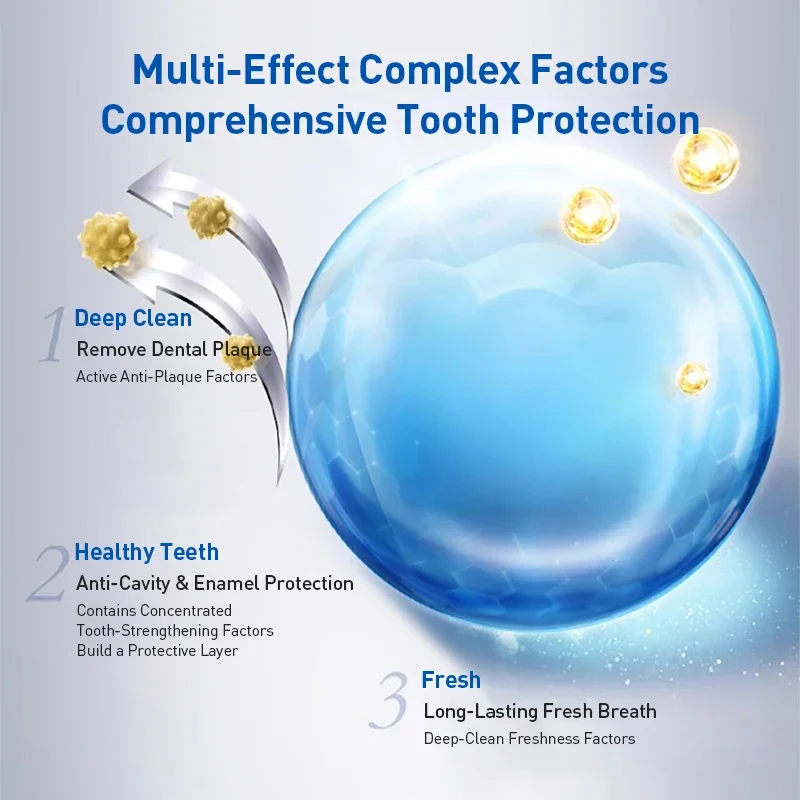 Crest 7 Effects Toothpaste Whitening Teeth, Preventing Tooth Decay, and Removing Cavity Odors