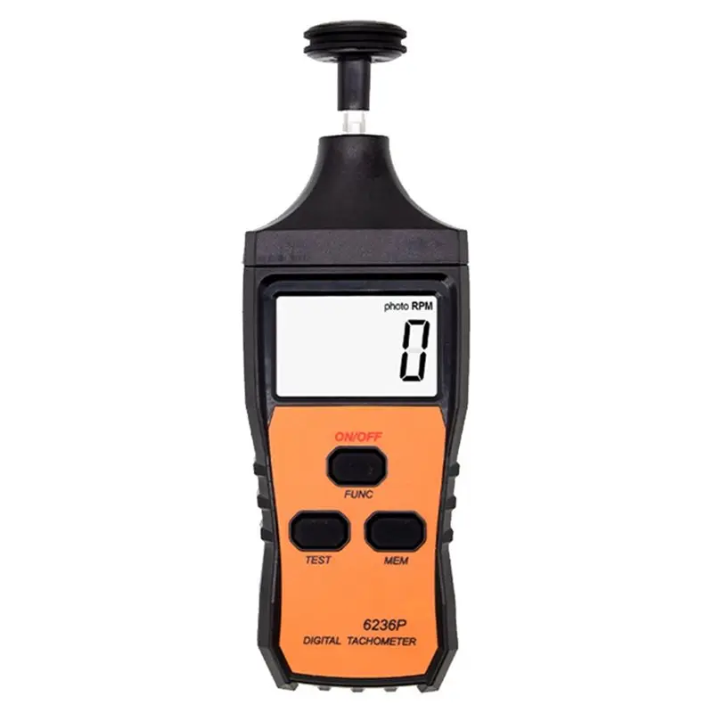 Auto Signal Trigger Non-Contact LCD Tacometro Digital Tachometer 6236P Max 99999 RPM Motorcycle Speed Tester Meter
