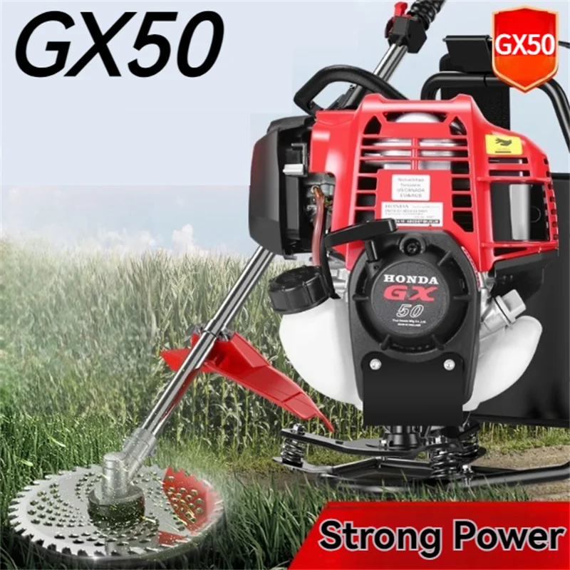 GX50 Backpack Hedge Trimmer Tool 4 Stroke Petrol Strimmer Grass Cutter Tiller Cultivator Agricultural Specialized Tools
