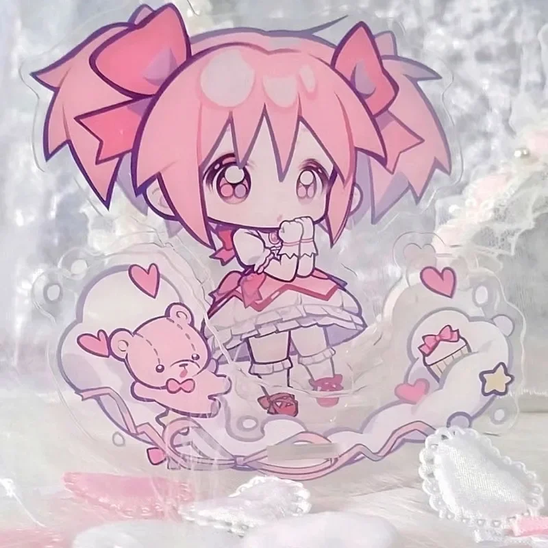 Puella Magi Madoka Magica Rock Rock akrylowy Anime brelok kobiety Model Party wisiorek japonia Cos dziewczyny prezent ozdoby na biurko