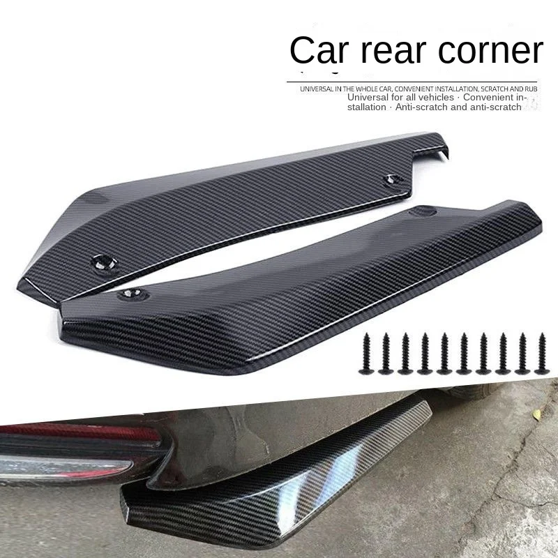 Car Front Rear Bumper Strip Lip Spoiler Diffuser Split for Audi A3 A4 A5 C5 C6 8L 8P B6 B7 B8 C6 RS3 Q3 Q7 TT 8L 8V S3