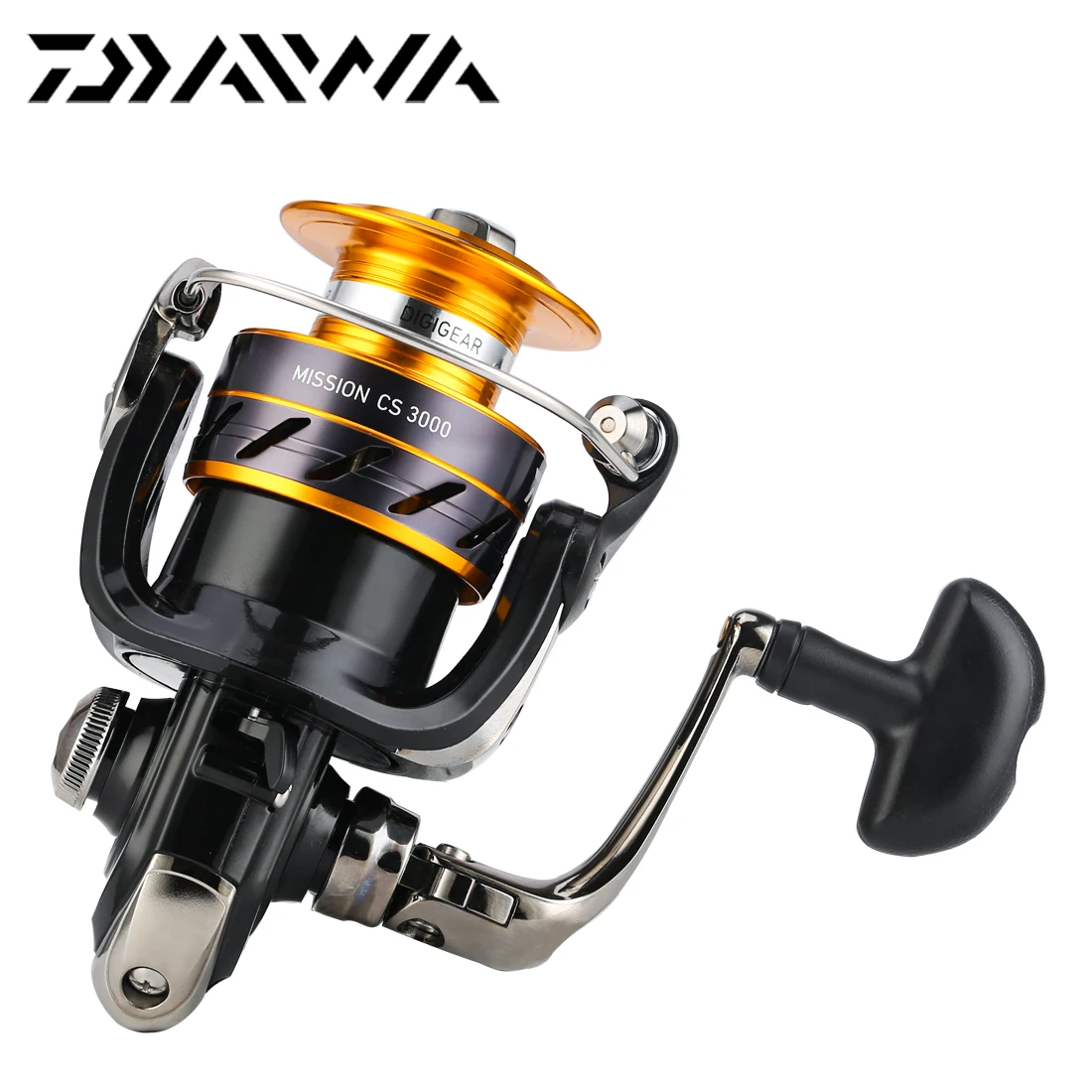 2021 DAIWA MISSION CS SS, 2000 2500 3000 4000, Spinning Fishing Reel 5.3:1, ABS Spool Folding Handle Saltwater Fishing Tackle