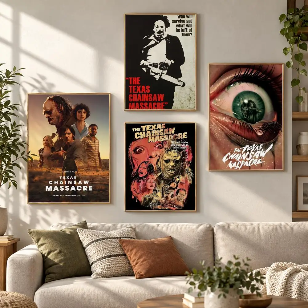 The Texas Chain Saw Massacre Classic Movie TV Series Poster Contemporary Wall Art Print for Bedroom & Living Room, Unframed