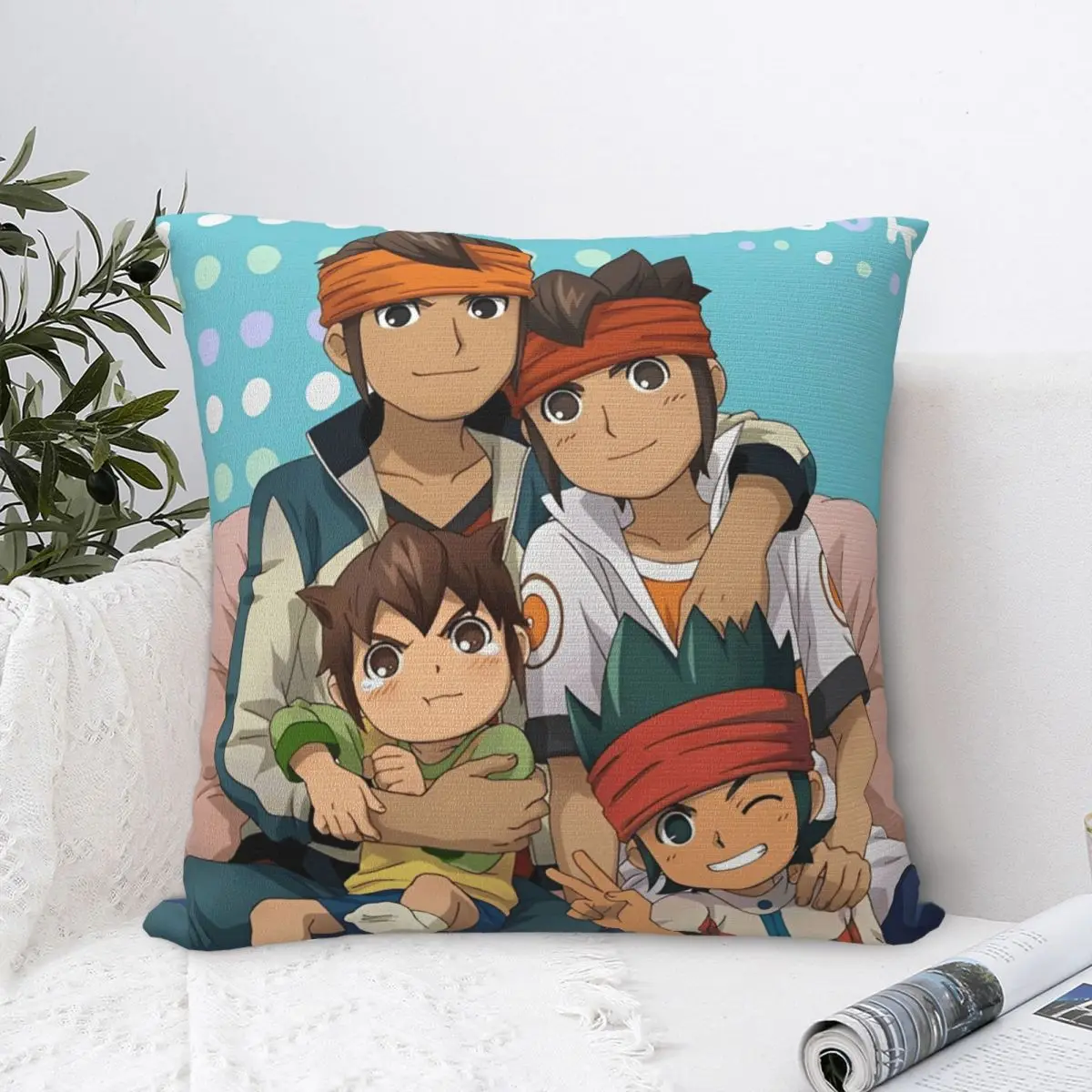 Inazuma Eleven Anime Pillowcase Printing Polyester Cushion Cover Decorative Throw Pillow Case Cover Seater Wholesale 40*40cm