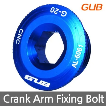 GUB M20 G-20 Bottom Bracket Chainwheel BB Cranks Cover Cups Arm Bolt CNC AL-6061 MTB Crankset Fixing Bolt Screw CNC for SHIMANO