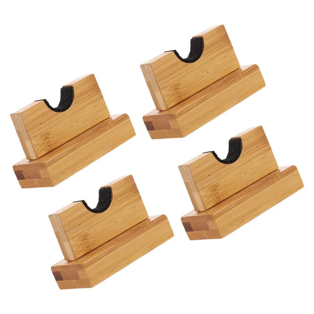 2 Pairs Baseball Bat Wooden Stand Display Shelves Holder Multipurpose Multi-use Bases