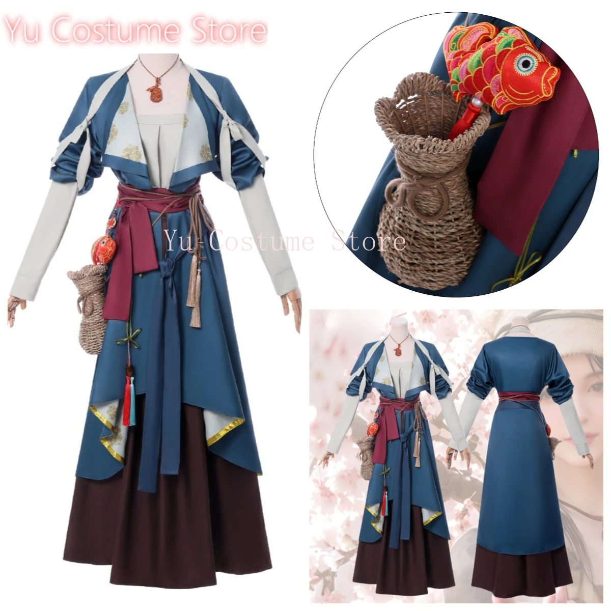 

Yanyun Sixteen Tones Ying Ying Cosplay Game Character Outfit Traditional Chinese Style Hanfu Photography Props Female Dress Set