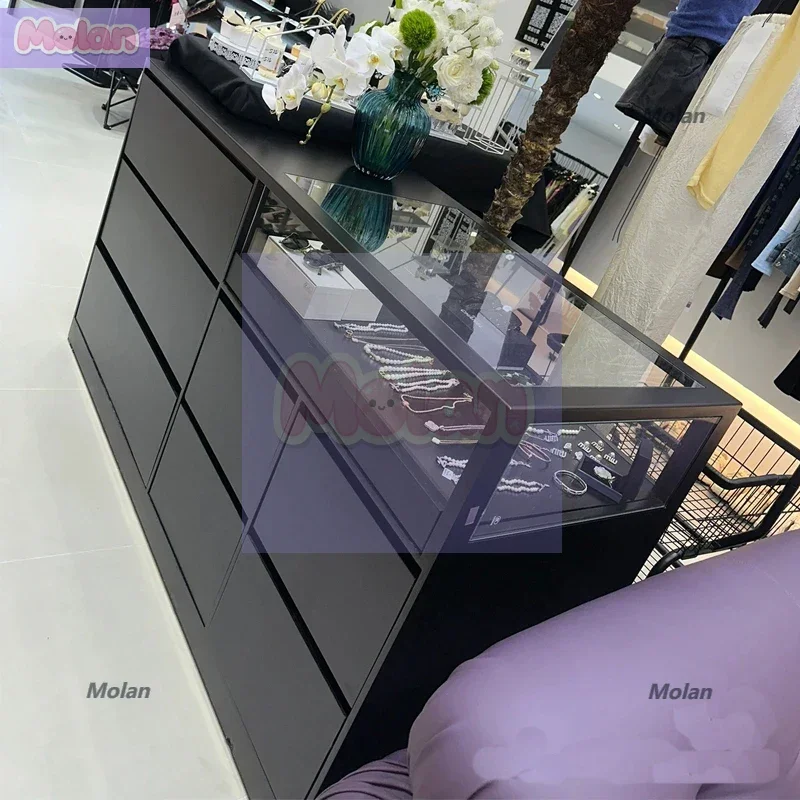 

Clothing store Nakajima table Internet celebrity display stand Locker paint decorative cabinet ornament booth display table cust
