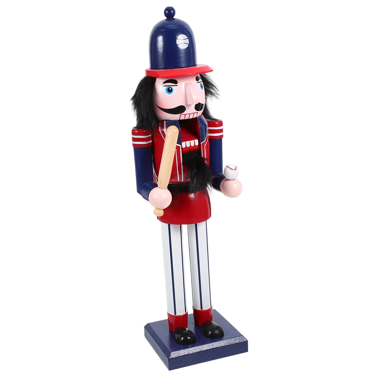 

Baseball Player Nutcracker Wood Figurine Gifts Xmas Wooden Puppet Decorate Desktop Nutcrackers Christmas Ornament