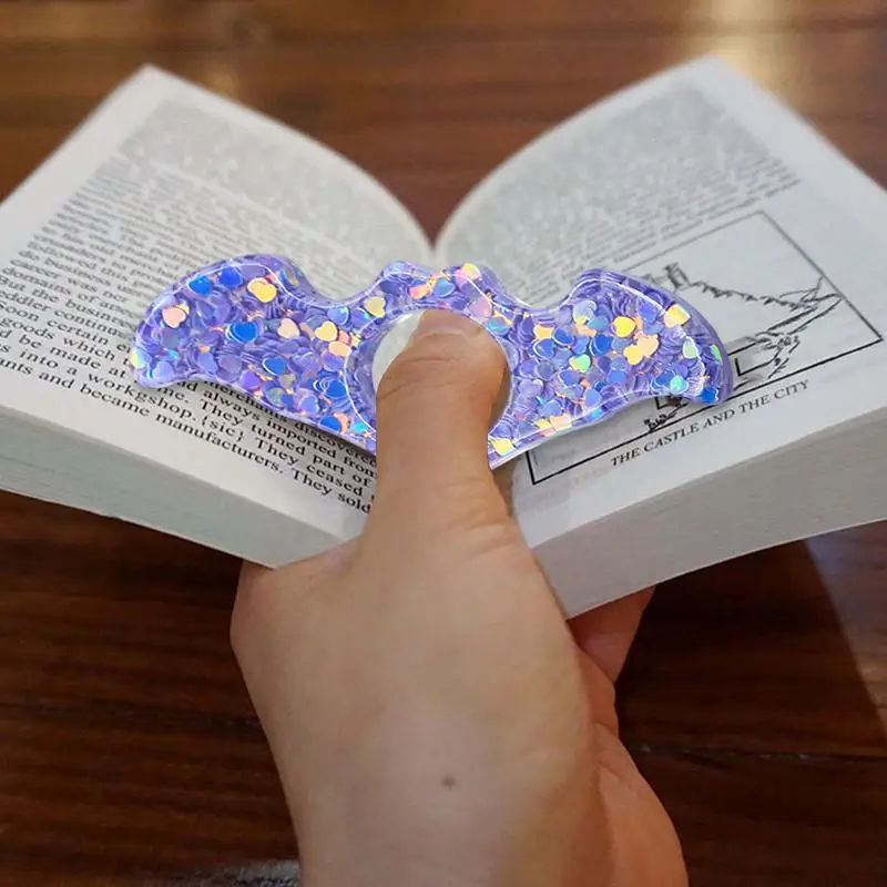 أصحاب صفحة الإبهام لقراءة الخفافيش على شكل إبقاء كتاب مفتوح الإشارات المرجعية المحمولة الإشارات المرجعية حامل صفحة الكتاب الصغيرة للمكتبة المنزلية