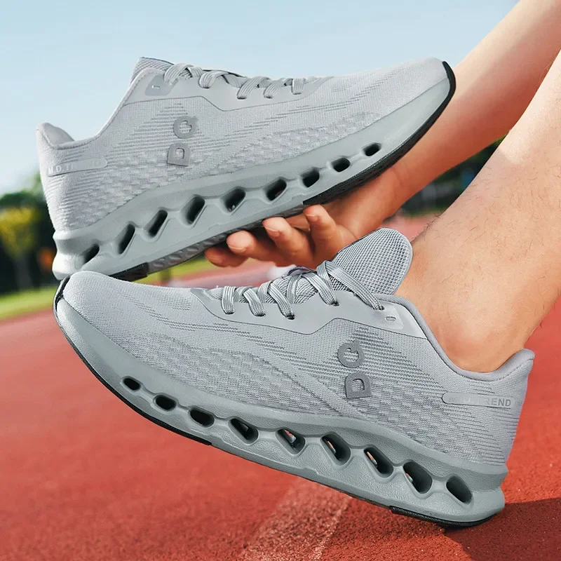 

Durable and shock-absorbing running shoes with a soft sole that is lightweight, comfortable, and does not rub against the feet
