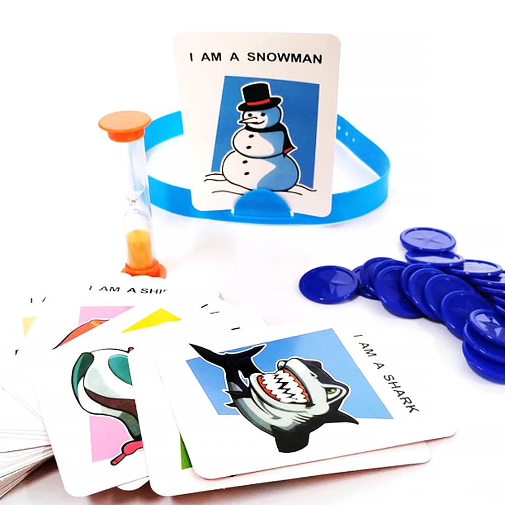 What Am I HEDBANZ ゲーム I Said Guess Who I Am キッズボードゲーム エンターテイメントおもちゃ パーティー用品 親子インタラクティブ