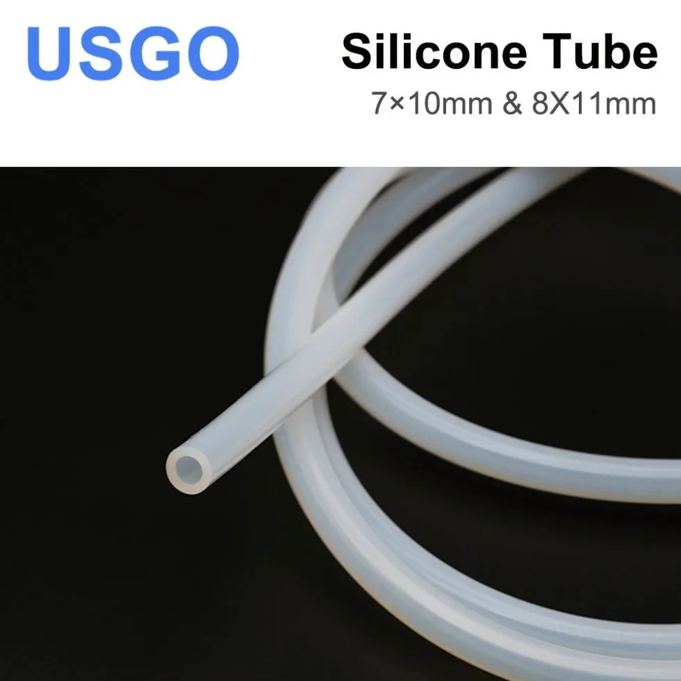 USGO Silicone Tube 7x10mm 8x11mm Flexible soft silicone tube Water sensors & pumps & chillers for CO2 laser cutting machines