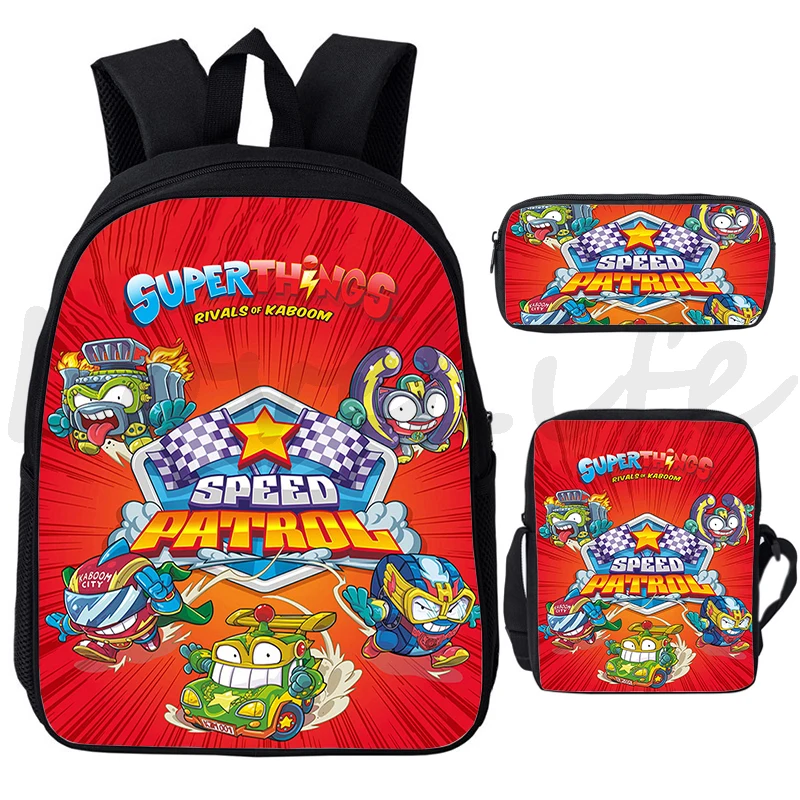 3 sztuk/zestaw Superzings Serie plecaki dzieci Bookbag wysokiej jakości torby szkolne gra animowana Super Zings tornister dla chłopców dziewcząt