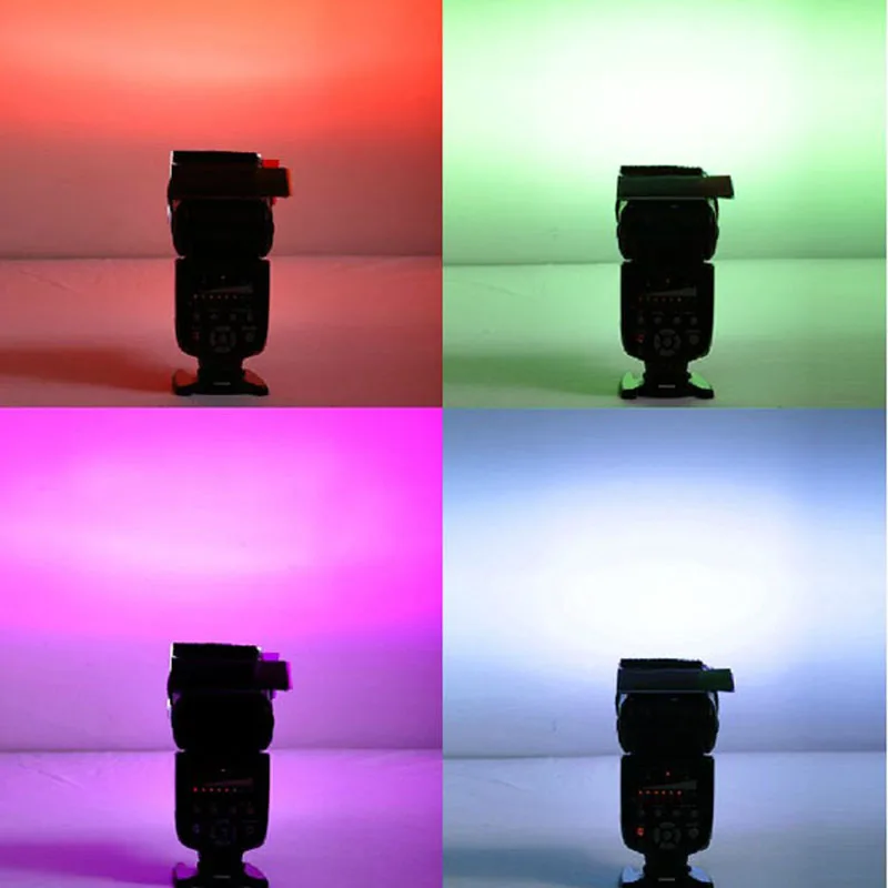 12สี Gel Filter แฟลช Diffuser Soft Box สำหรับกรองแสงสำหรับกล้อง Drop Shipping